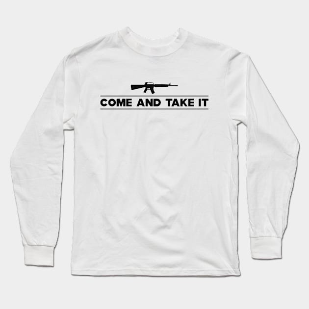 Gun - Come and take it Long Sleeve T-Shirt by KC Happy Shop